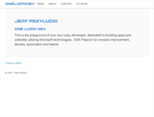 Tablet Screenshot of oneluckidev.com